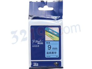 brother兄弟TZe-521 9mm蓝底黑字标签色带(适用PT1010/1280/1650/7600)