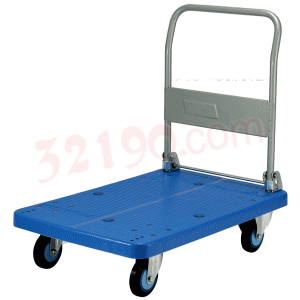 Uni-Silent PLA300Y-DX静音手推车(塑板600*910mm,承重300KG,金属折叠扶手)
