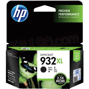 HP惠普CN053AA 932XL超大号黑色墨盒(适用HP Officejet 7110/7610 1000页)