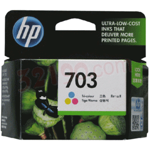 HP惠普原装CD888AA(703号)彩色墨盒（适用Deskjet F735 K109a K209g Photosmart K510a）