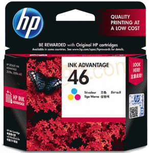 HP惠普CZ638AA 46号 彩色墨盒(适用Deskjet 2520hc/2020hc/2029 750页)