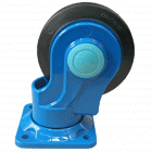 Uni-Silent 5寸 全静音脚轮(导向轮)适合载重250kg,300kg全静音推车 ,转向脚轮