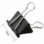 deli得力9544 25mm黑色长尾夹(纸盒12只装）