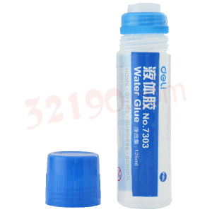 deli得力7303 125ml橡皮头液体胶水