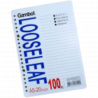 Gambol渡边LL1101 A5 20孔100页活页内芯本子本子