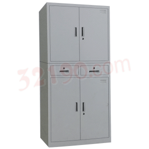 宏祎YZ-026中二斗双节对开门分体文件柜(H1800W900D400mm) 分体柜