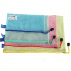宏祎SW-A4 PVC网状拉链袋(可容210*297mm)票据袋 网格拉边袋