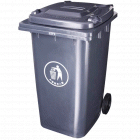 宏祎360L A型大拖轮优质加厚环卫垃圾桶(H1130W700D840mm)垃圾车 塑料垃圾桶 环卫桶