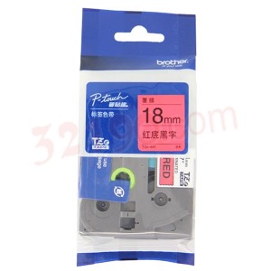 Brother兄弟TZe-441 18mm红底黑字标签带(PT-2100/18R/2430PC/2700/1650/3600/9700PC/9800)
