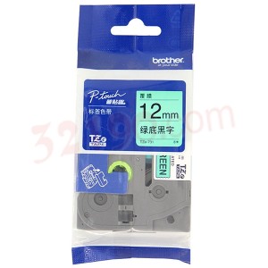 Brother兄弟TZe-731绿底黑字12mm原装标签机色带(PT-18Rz/1010/1280/2030/2100/2430PCz/2730/3600/7600/9700PC/9800PCN)