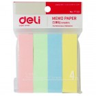 deli得力7730 4色百事贴(76*19mm,4*100张) 便签纸 便事贴 便利贴
