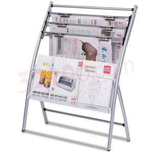 deli得力9301杂志架报刊架书架 酒店办公前台资料展示架 报纸架 预定！