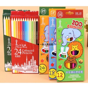 中华12色彩色铅笔