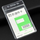 合式美HSM-022竖式防水证件卡套(容纸54*86mm)竖式软质卡员工胸卡工作证胸牌厂牌证
