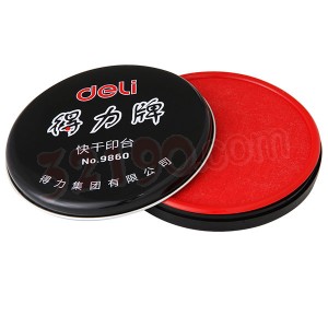 deli得力9860清洁快干印台(直径100mm)